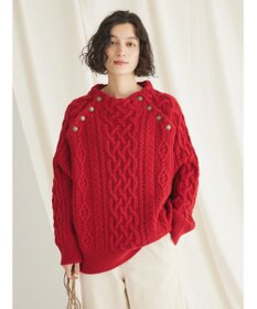 CRAFT STANDARD BOUTIQUE ラグランケーブルニットプルオーバー　