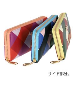 tsumori chisato CARRY くもネコチェック 財布 ラウンドファスナー長財布