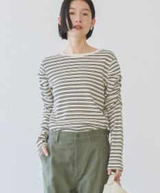 AMERICAN HOLIC ショルダーギャザーワッフルプルオーバー