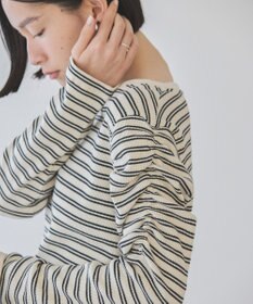 AMERICAN HOLIC ショルダーギャザーワッフルプルオーバー