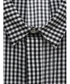 CRAFT STANDARD BOUTIQUE ステンサイドソリッドギンガムチェックブラウス