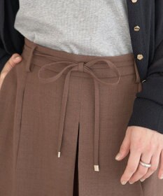 earth music&ecology 【セットアップ対応】ウエストリボンバミューダパンツ