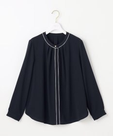 ANY SIS S 【洗える】フロントタックバイカラー ブラウス