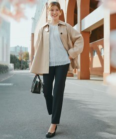 UNFILO エアリーヤーン ギャザーブラウス