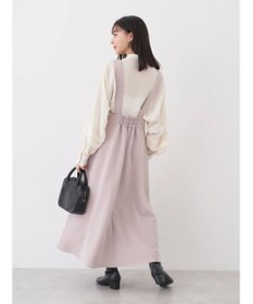 earth music&ecology Ｖネック切替ジャンスカ