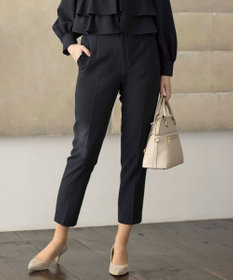 組曲 【KUMIKYOKU NAVY】コンフォータブルドレープフリル テーパードパンツ