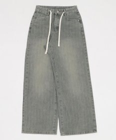 WEGO ドロストストライプブラストデニム