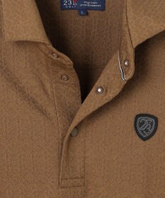 23区GOLF 【MEN】モノグラムジャガード長袖ポロシャツ