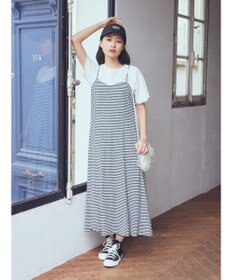 earth music&ecology チェックキャミワンピース