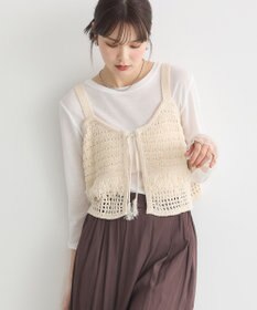 earth music&ecology フリンジニットビスチェ