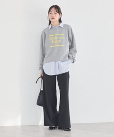 earth music&ecology 【裏毛】アソートロゴウラケドロストプルオーバー