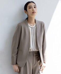 ANY SIS ビューティサーモ2WAYストレッチ ノーカラージャケット