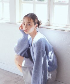 earth music&ecology ＳＥＴ２点スパンコールニットボレロ×タンク