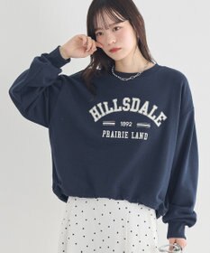 earth music&ecology 【裏毛】アソートロゴウラケドロストプルオーバー