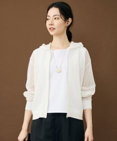 自由区 ライトメッシュジップ パーカー