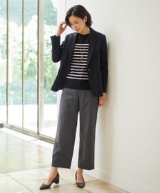 J.PRESS LADIES S 【洗える】LANATEC シャークスキン&ヘリンボーン パンツ