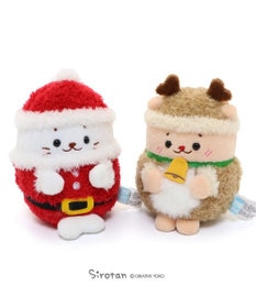 しろたん サンタ クリスマスブーツ ぬいぐるみ マスコット 2005年 しろたん手のり マスコット サンタしろたん / トナカイらっこいぬ 単品