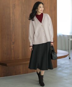 ANY SIS CICA加工 フリルネック プルオーバー