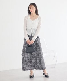 earth music&ecology シアーリブカーディガン