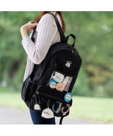 Mother garden しろたん 透明窓付 リュック 《ブラック》