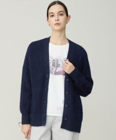 ICB 【30th ANNIVERSARY】ルレックスフォックスアルパカ Vネックカーディガン ネイビー