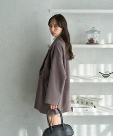 earth music&ecology オーバーテーラードジャケット　シャギー