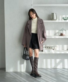 earth music&ecology オーバーテーラードジャケット　シャギー