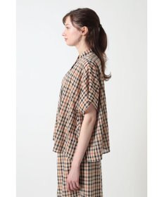 DAKS コットンボイル アシンメトリー ブラウス