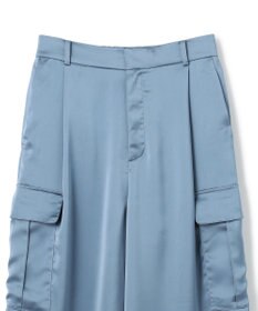 UNFILO L サテン カーゴパンツ