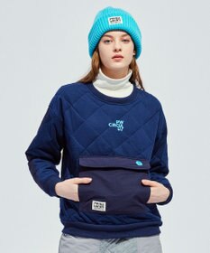 PW CIRCULUS 【裏地付き/防寒】【WOMEN】キルティングスエットプルオーバー