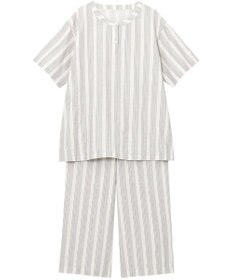 ワコール／睡眠科学 パジャマ 5分袖 半袖 8分丈 綿100%(本体) レディース YDT146 睡眠科学／ワコール