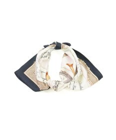 Marca 【伝統横濱スカーフ】モーツァルト  小判 シルクツイル スカーフ