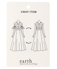 earth music&ecology ２ＷＡＹ　フリルスリーブワンピース