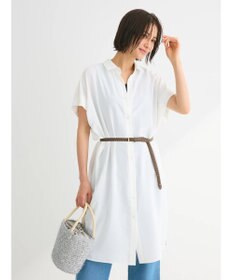 Green Parks ＳＥＴ２点　合皮ベルト＋ミディシャツワンピース