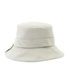 MOONBAT 【遮光100％・遮熱】FURLA(フルラ)リボン巻きダウン ハット 帽子 ロゴチャーム サイズ調整 撥水性