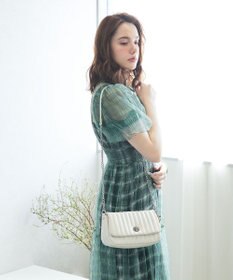 style code 【MERCURYDUO/マーキュリーデュオ】ストライプキルティング　フラップショルダーバッグ