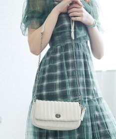 style code 【MERCURYDUO/マーキュリーデュオ】ストライプキルティング　フラップショルダーバッグ