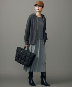 自由区 L クリアループバックジップ パーカー