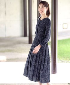 Tiaclasse 【洗える・新色追加】パフスリーブプリーツワンピース