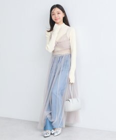 earth music&ecology ねじりチュールキャミワンピース