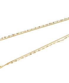 Green Parks ｅｖｅｒｙｗａｌｋ．ステンレス２本セットチェーンネックレス