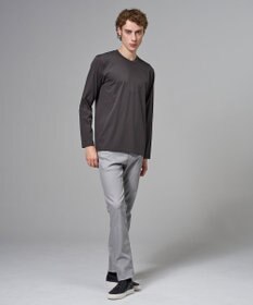 JOSEPH HOMME 新色追加【高機能素材】ハイゲージベアスムース　クルーネック長袖Ｔシャツ