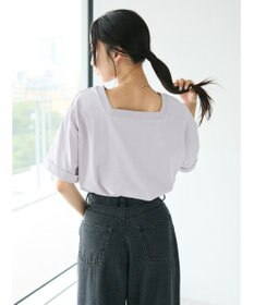 CRAFT STANDARD BOUTIQUE 接触冷感/抗菌防臭/ 前後2WAY半袖スクエアネックTee