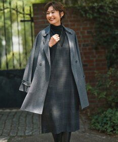 J.PRESS LADIES S T/W ミルドチェック＆千鳥 ジャンパー スカート