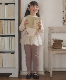 ANY KIDS 表起毛 レースアップ チュニック