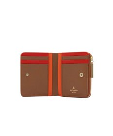 LANVIN en Bleu リュクサンブールカラー 二つ折りLファスナー財布