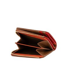 LANVIN en Bleu リュクサンブールカラー 二つ折りLファスナー財布