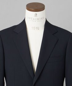 GOTAIRIKU オールシーズン対応【御幸毛織】WOOL×SOLOTEX ストレッチスーツ（ネイビーストライプ）