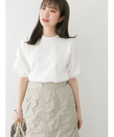 Green Parks パフ５分袖ニットプルオーバー