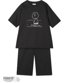 une nana cool 【綿100％】度詰コーマシルケットミニ裏毛パジャマ PEANUTS × une nana cool